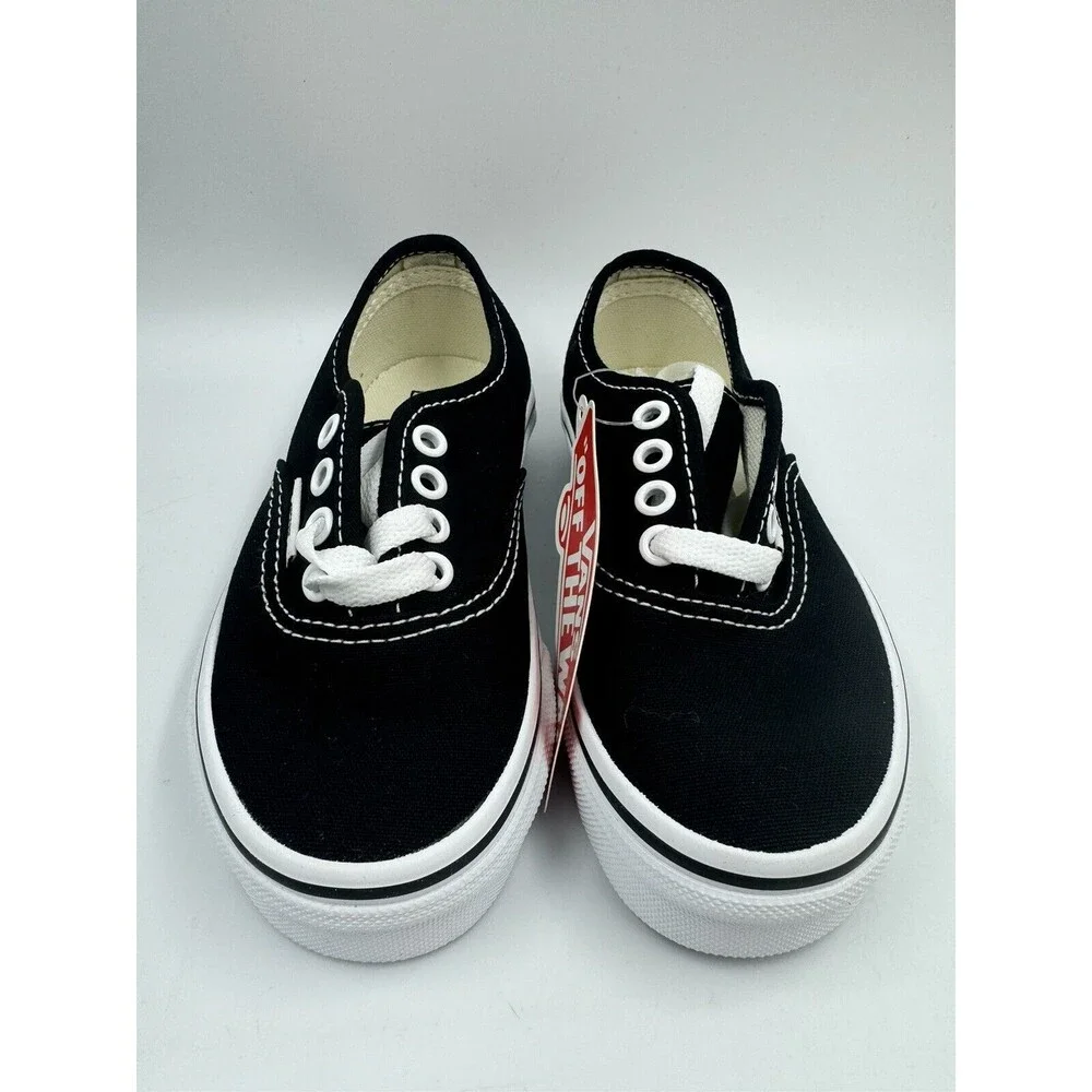 Children Unisex Sneakers Shoes Vans Kids Authentic Size 11 Black/White New
